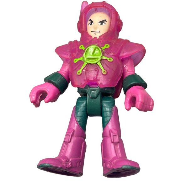 Lex Luthor Imaginext with armor helmet &amp; Hauler DC Super Friends 3" purple R - Picture 1 of 5